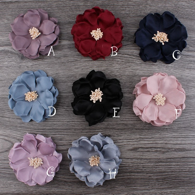 Заколки для волос 10 шт./лот 8 см цветов|flowers for headbands|fabric flowers headbandsfabric |