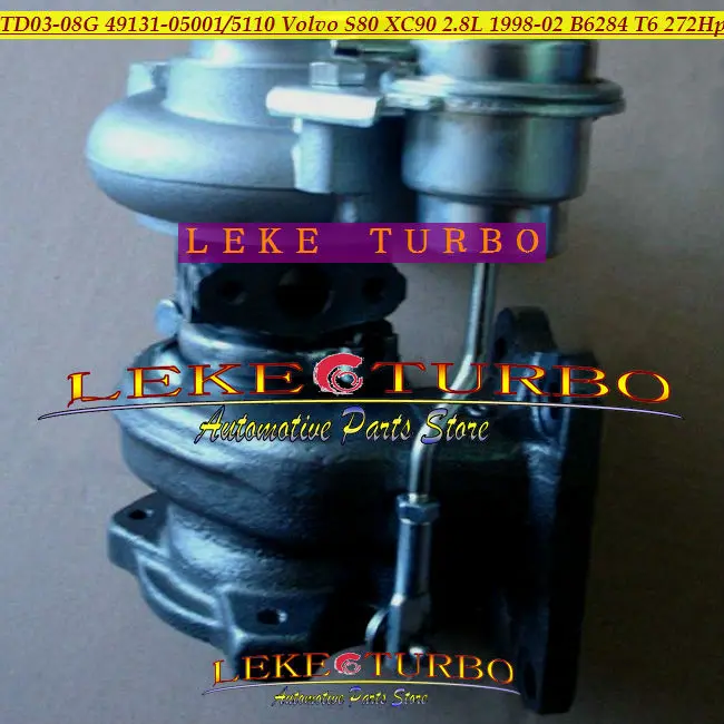 Turbo TD03 TD03-08G 49131-05001 49131-05110 49131 05100 49131 05011 8601454 9471563 для Volvo S80 XC90 2.8L 1998-B6284 T6 272HP