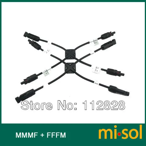20 пара MC4 y-разветвляющаяся 3M1F/3F1M система питания от солнечной энергии pв параллельный соединитель для 3 солнечных панелей