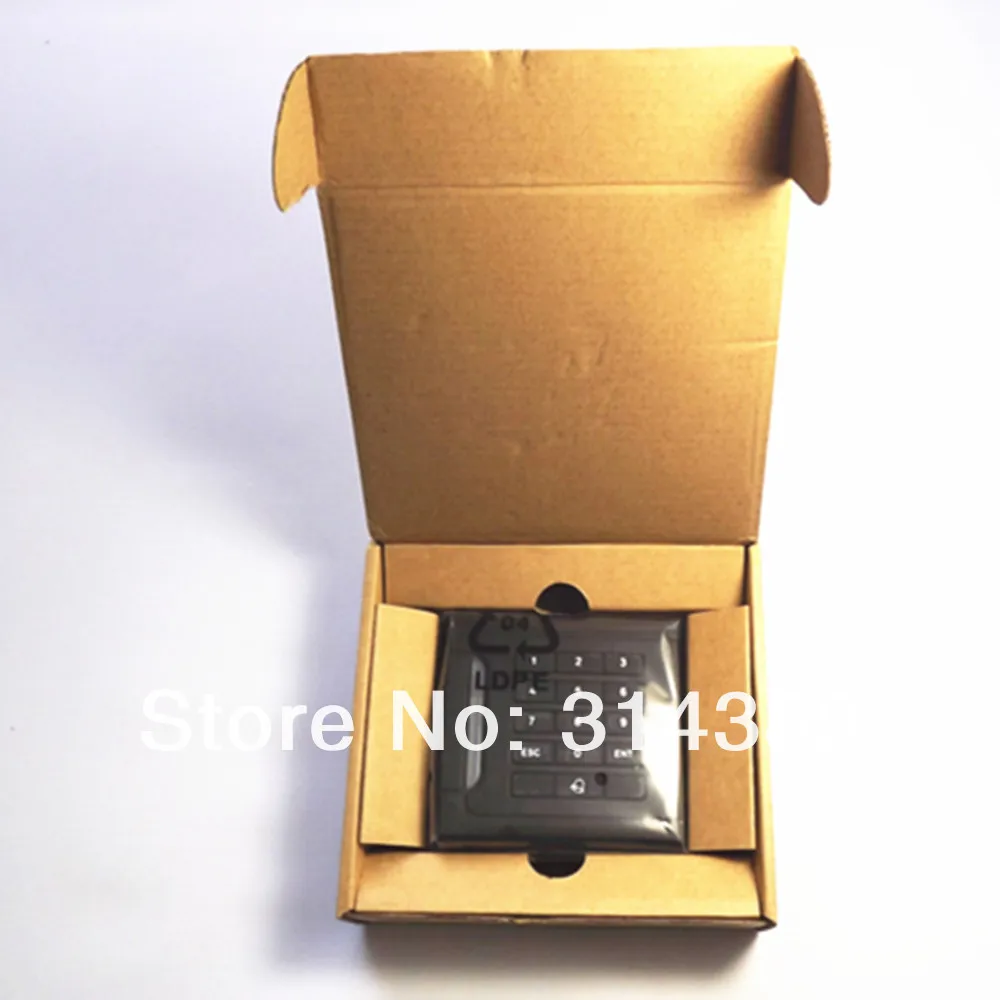 EM4100 125 кГц клавиатура PinCode 86*86 мм ко Выбить Окно WG26 RFID ID Card Reader