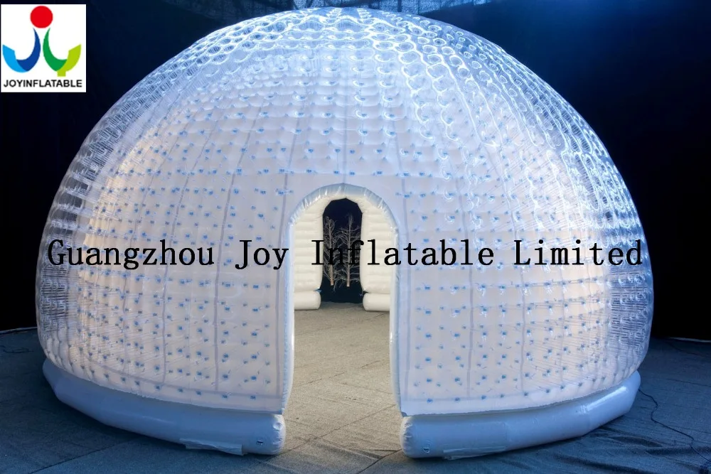 

White Color Inside Transparent Color Outside PVC Waterproof Igloo Dome Tent