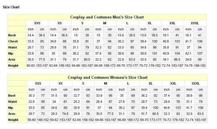 Aliexpress Size Chart