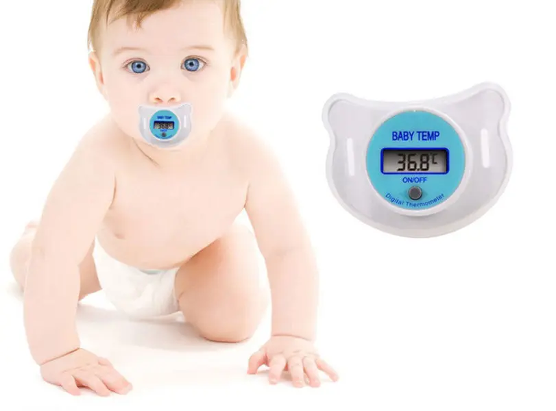 Infants Pacifier Thermometer Baby Health Safety Temperature Monitor