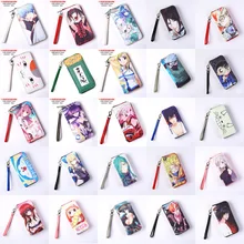 Аниме дэт Примечание Bleach средней школы LoveLive Феи хвост Дата живой Хацунэ Мику PU длинный кошелек на молнии