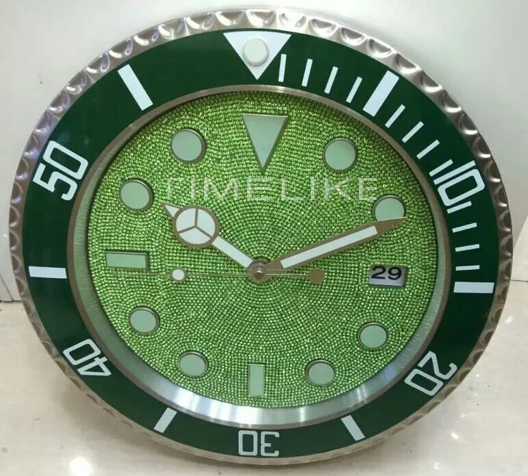 Diamond like clock face Luxury Wall Clock Watch Shape Wall Clock With