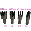 8pc Wood Plug Cutter Cutting Tool Drill Bit Set Straight And Tapered Taper 5/8
