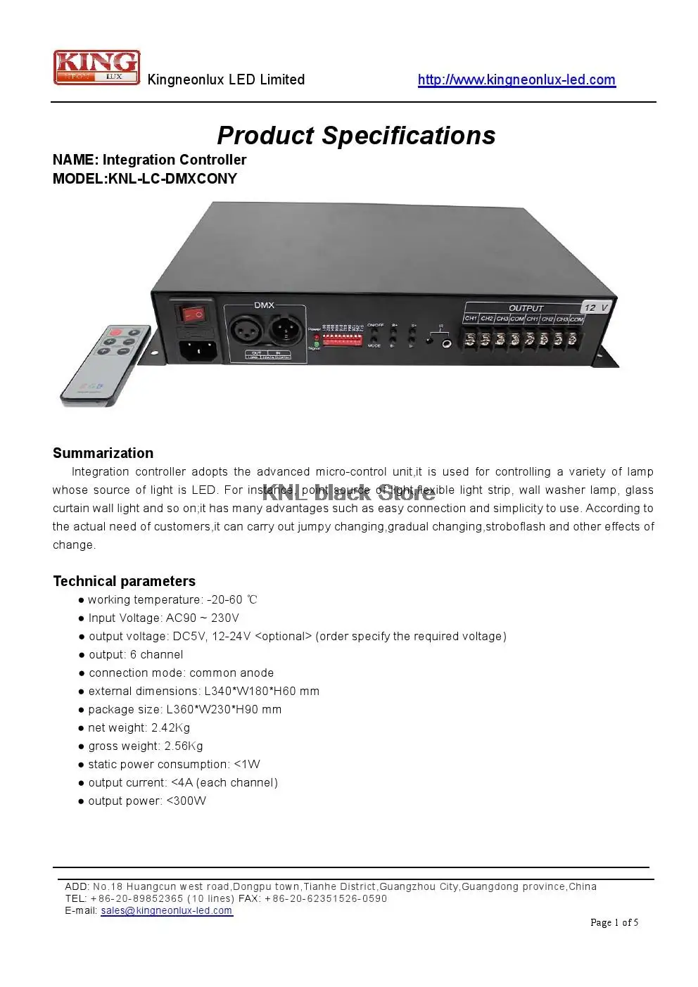 Светодиодный интеграции контроллер, Вход Напряжение: AC90~ 230 V, выход Напряжение: DC5V, 12 V-24 V, Выходная мощность
