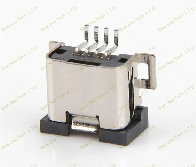 50 шт. мини USB 4 P Женский Домкраты разъем PCB крепление для телефона, MP4, SMD розетка USB, устойчивость к воздействию высоких температур