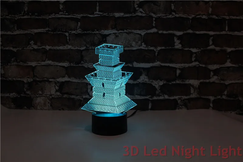 Спальня Орнамент 3D ночь светодиодные лампы с сертификатом CE и UL форт Форма