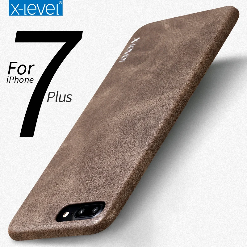 X Level для iPhone 7 чехол аксессуар роскошный бренд Ретро кожа ТПУ силиконовый 5 5S SE 6 6S