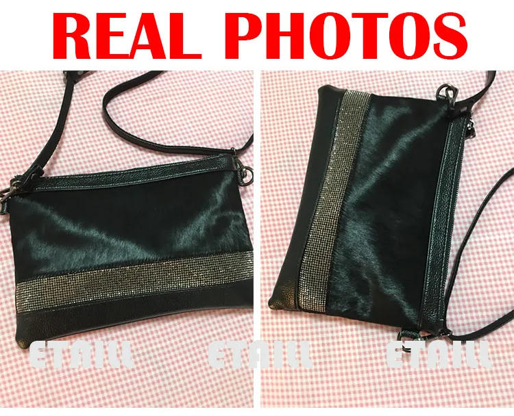 real leather clutch