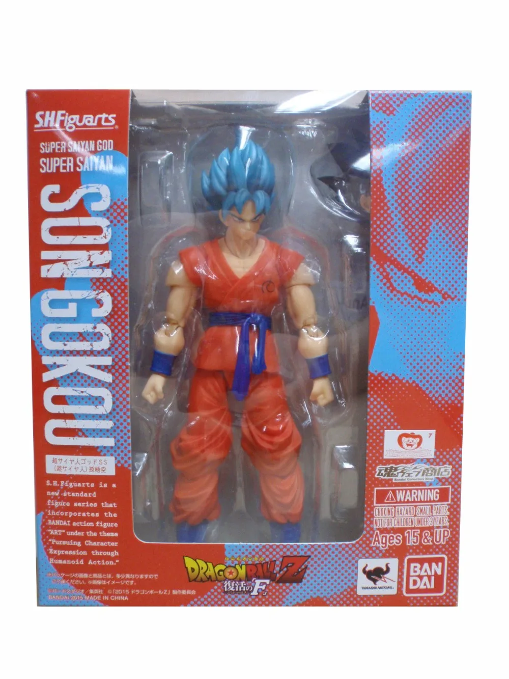 BANDAI Tamashii nages S. H. Figuarts(SHF) фигурка-Супер SAIYAN GOD SS SON GOKOU из "Dragon Ball Z"