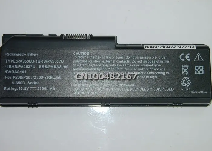 4400 мА/ч, Батарея для Toshiba Equium L350 P200 P300 спутниковый Pro L350 L355 P205 P305 PA3536U-1BRS PA3537U-1BAS PA3537U-1BRS