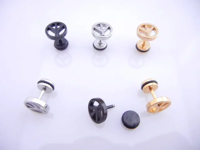 50 шт. Бесплатная пересылка Средства ухода за кожей Jewelry-стержня уха Поддельные беруш Иллюзия уха Туннели серьги