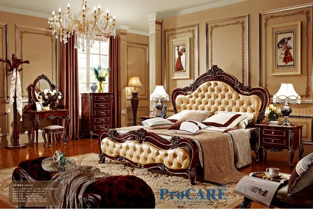 Luxury Bedroom Furniture Canadian Style Solid Rose Wood Sets With Luxury Bedroom Furniture Canadian Style Solid Rose Wood Sets With 1 8m Real Leather Bed