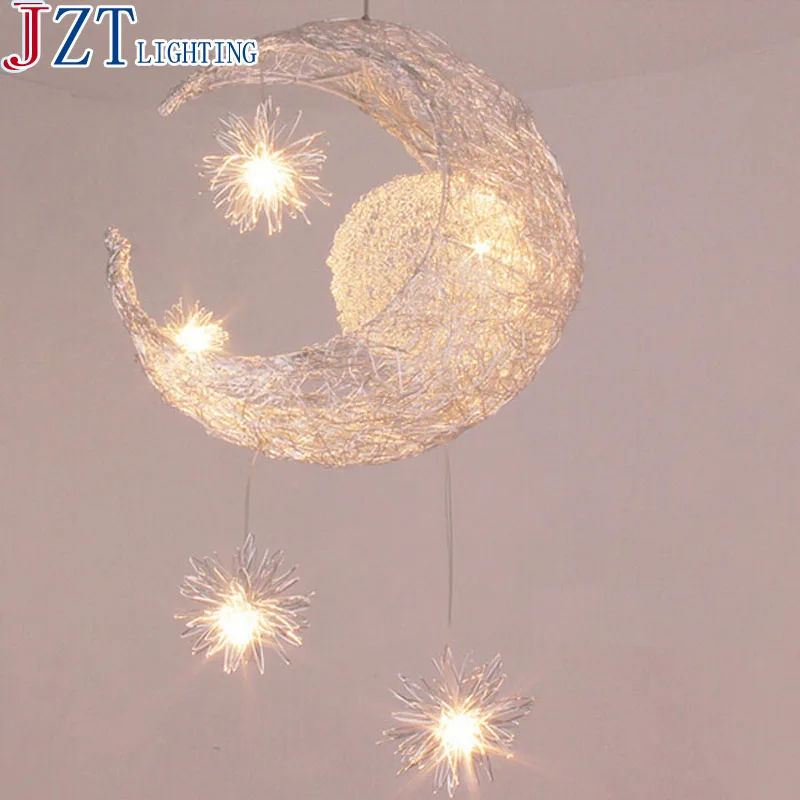 

M Modern LED Pendant Light The Bedroom Crystal Absorb Dome Light Sweet Romantic Room Sitting Room Of LED Children Room Light