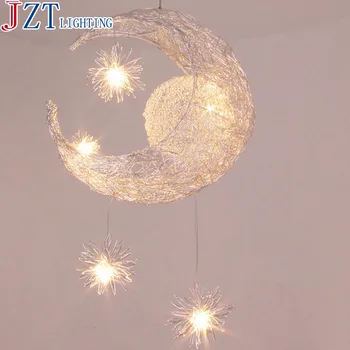

M Modern LED Pendant Light The Bedroom Crystal Absorb Dome Light Sweet Romantic Room Sitting Room Of LED Children Room Light