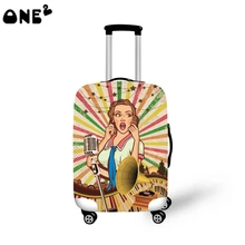 ONE2 sexy pattern new design travel luggage cover good quality 22,24,26 inch production in China protective cover luggage
