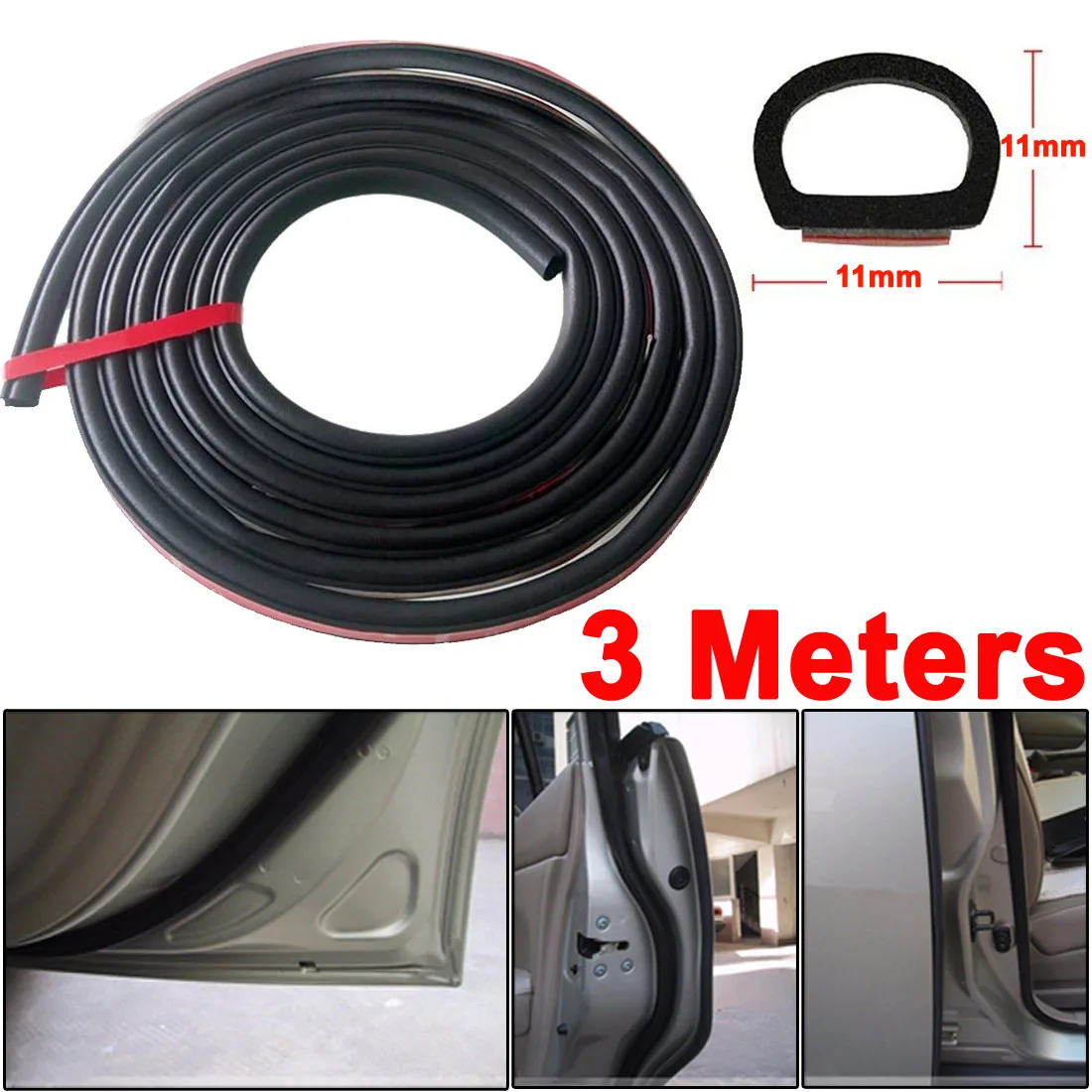 Buy X Autohaux Car Auto Door Adhesive D Type Air