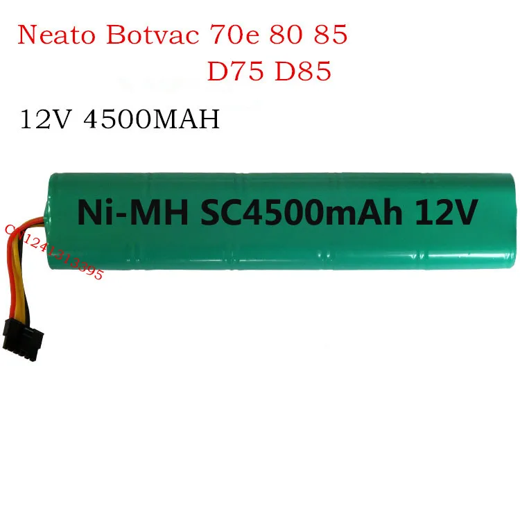 4500 мА/ч, 12 V сменный никель-металлогидридный аккумулятор Батарея для Neato BotVac 70e 75 80 85 D75 D85 серии роботы-пылесосы