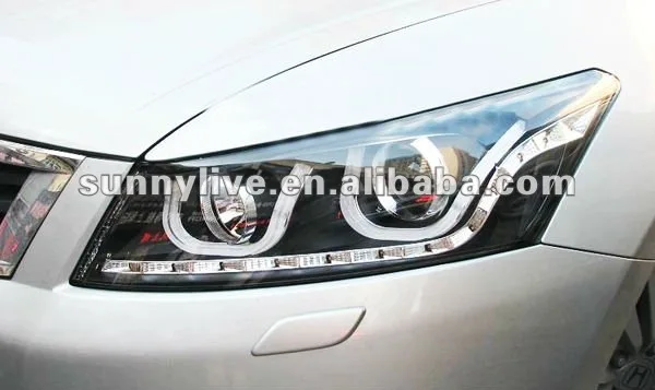 Для Accord Светодиодные ленты U Тип Angel Eyes фара 2008-2011 год LD