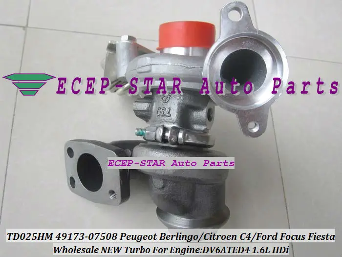 TD02 TD025HM 49173-07508 49173-07506 Turbocharger Fit For Peugeot Berlingo Citroen C4 Ford Focus Fiesta Fusion 1.6L HDi DV6ATED4 (1)