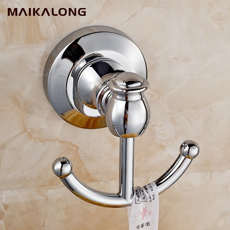 Robe Hook Clothes Hook Solid Brass Chrome Finish Bathroom Hardware