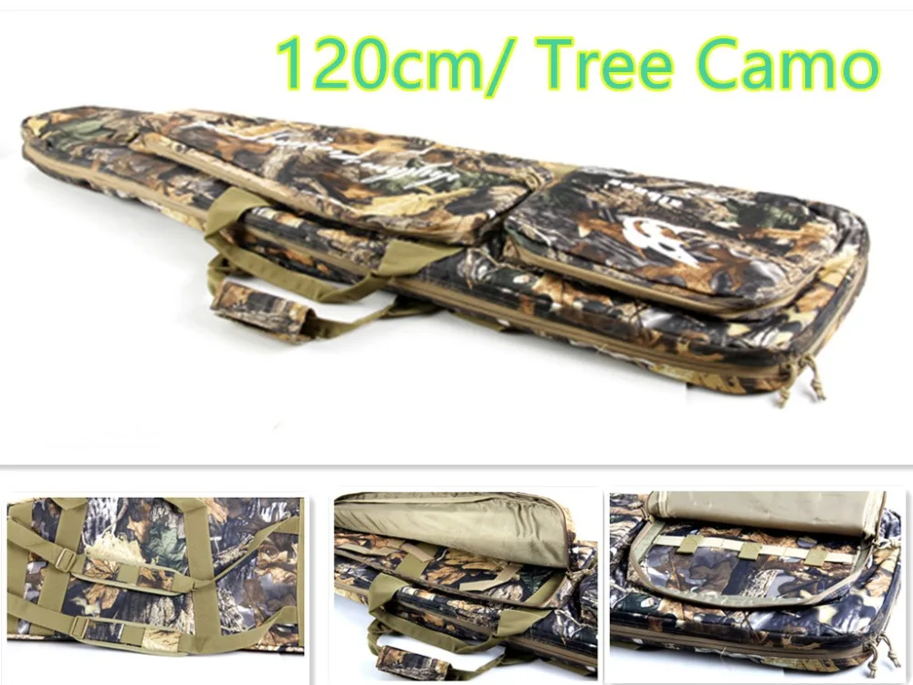 

Tree Camo Airsoft Rifle Protection Case With Strap Hunting Gun Optics Carrying Bag 120cm