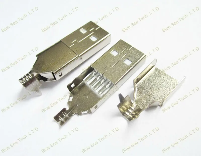 50 компл./лот USB разъем 4Pin Мужской 3/set, Mini USB разъем 3 в 1