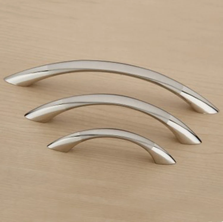 Furniture Hardware Door And Drawer Pull Handle Double Color Chrome Furniture Hardware Door And Drawer Pull Handle Double Color Chrome Plated Nickel Brush C 64mm L 83mm In Cabinet Pulls From Home Improvement On