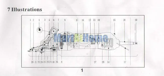 Новинка 350 W 110 V 220 V электрические для стрижки овец/стрижка коз клиперы ножницы@ SD