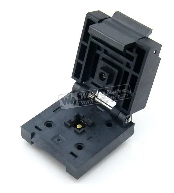 QFN-32(40)BT-0.5-02 QFN32 MLP32 MLF32 Enplas QFN 5x5 mm 0.5Pitch IC Test Burn-In Socket with Ground Pin