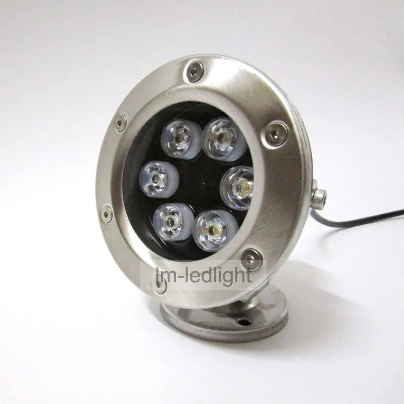 

luz piscina 12V 5W 6W IP68 waterproof swiming pool led light Bridgelux warm/ pure white RGB marine boat yacht free ship 2pcs