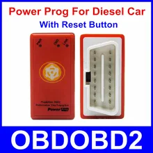 Newest Nitroobd2 Power Prog More Power Torque Than Nitro OBD Chip Tuning Box For Diesel Car With Reset Button Plug and Drive