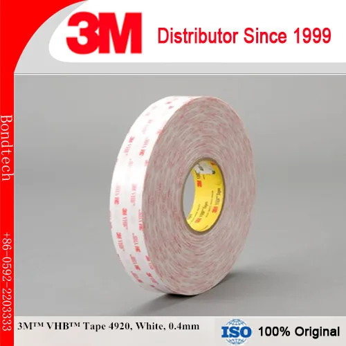 

3M 4920 VHB Double Sided Tape White, 1 in x 36 yd , 0.4mm (Pack of 1)