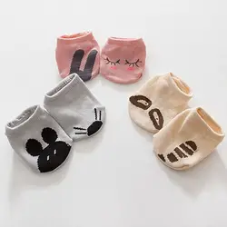 Хлопковые носки для малышей новорожденных носки-тапочки Обувь для мальчиков Обувь для девочек Дети Кролик Медведь Стиль
