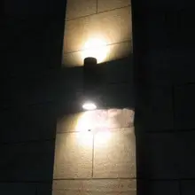 2X7 Вт COB светодиодный настенный светильник Наружное освещение Настенные светильники Настенный светильник-бра декоративный водонепроницаемый Размер: L160mm* W65mm* H115mm