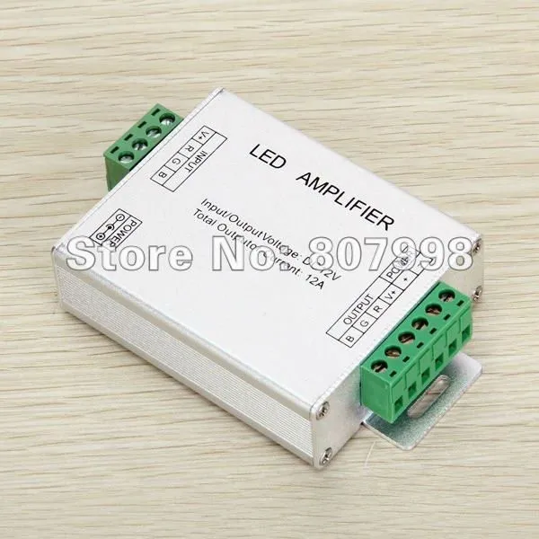 144 Вт LED RGB Усилители домашние, DC 12-24 В Вход, 12a текущий используется для 3528 и 5050 SMD RGB Светодиодные ленты свет