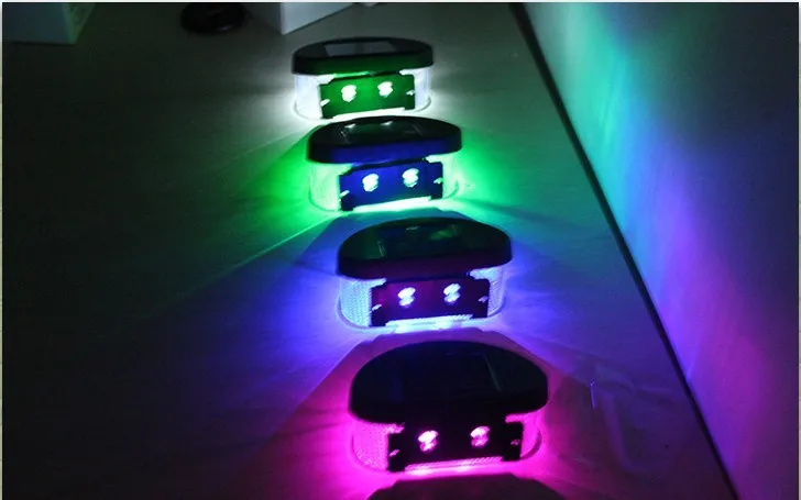 Лидер продаж! 4 шт. 2LED наружная Солнечная настенная лестница для сада прохладная лампа освещения для заборного ограждения luminaria Солнечная