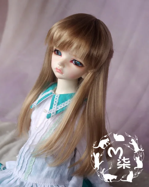 M7-bjd кукольный парик синтетические мохер светильник светлые 8-9 дюймов 7-8 дюймов 6-7 дюймов 5-6 дюймов 4-5 дюймов 1/3 1/4 1/6 1/8 SD MSD YOSD
