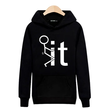 

F Word It Funny Men Print Harajuku Sweatshirts in Black/Gray Cotton Mens Hoodies and Sweatshirts 3xl XXS