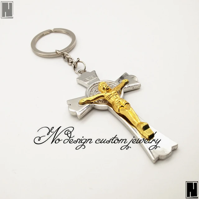 Jesus cross key chain keychain crosses keychains Key_025in Key Chains