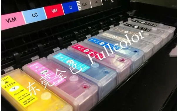 New and Free shipping  empty Refillable ink Cartridge For T1571  Epson Printer photo R3000