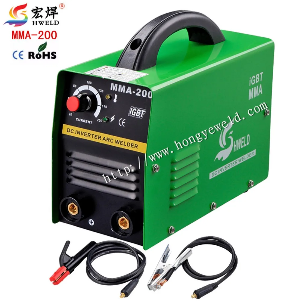 Inverter Welding Machine 220v Input Protable Inverter DC IGBT Micro MMA200 IGBT With Accessories