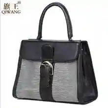 Qiwang NEW England Designers Real Leather font b Handbag b font Luxury Brand 100 Cowhide Leather