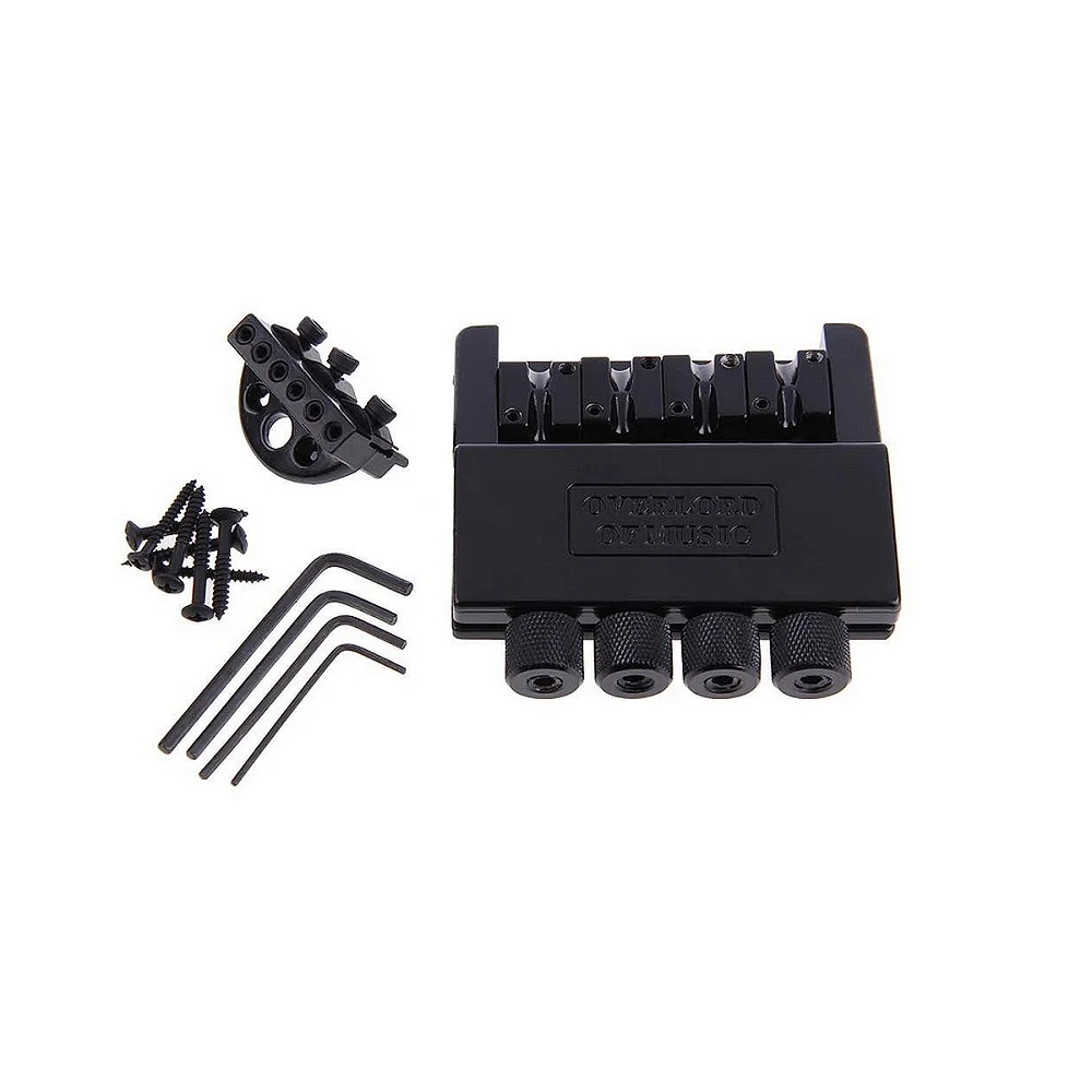 

1 Set Black Headless 4 String Electric Tremolo Bridge System for Bass , 6 String Electric Tremolo Bridge System for Guitar