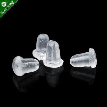 

1000pcs 5*6mm clear Rubber Earring Ear nut,Earring stopper-10071425