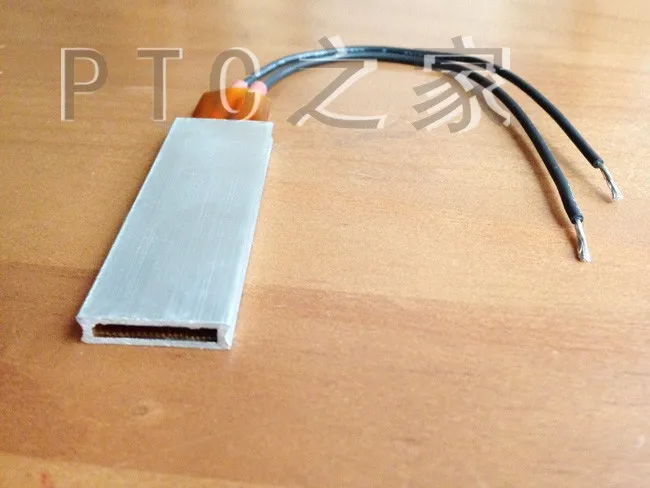 2шт PTC нагревательный элемент постоянная температура 80/150/230 AC/DC 220V 60*21mm алюминиевый корпус нагревателя