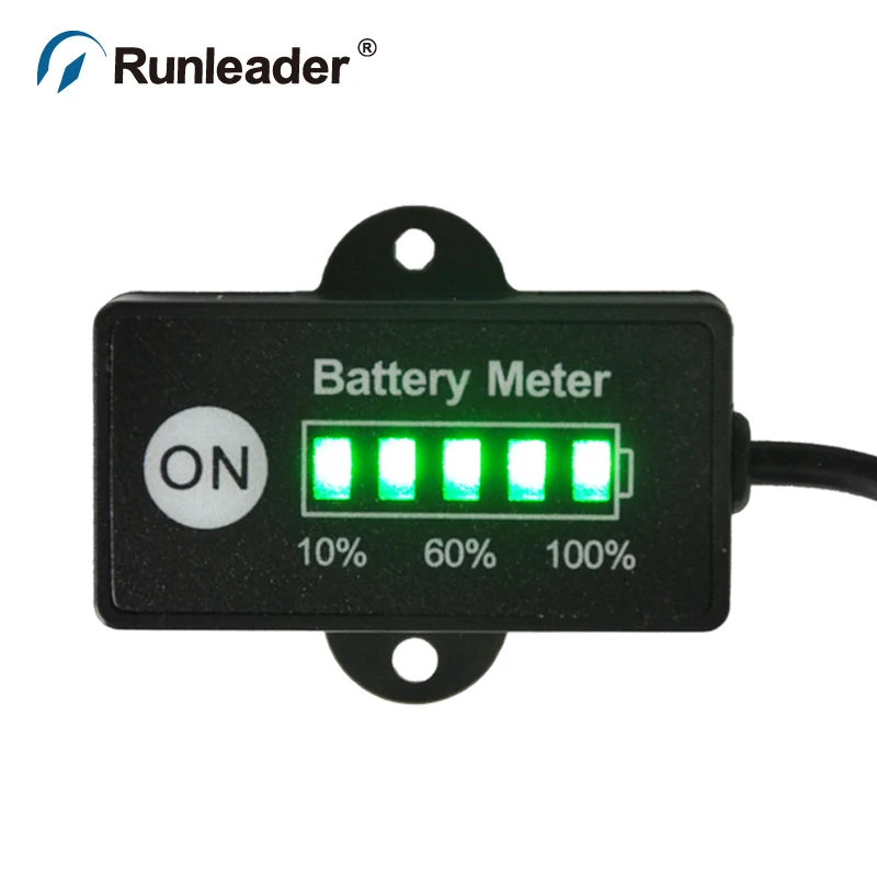 Runleader LiCoO2 12 24 В индикатор батареи для мотоцикла вилочный погрузчик мотозвездоход питбак грузовик гольф тележка газонокосилка струйная лодка мини велосипед