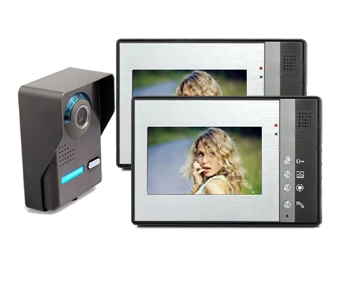 freeship  video portero color Video Door Phone with LCD Security Monitor HD visual intercom Rainproof Door Phone doorbell